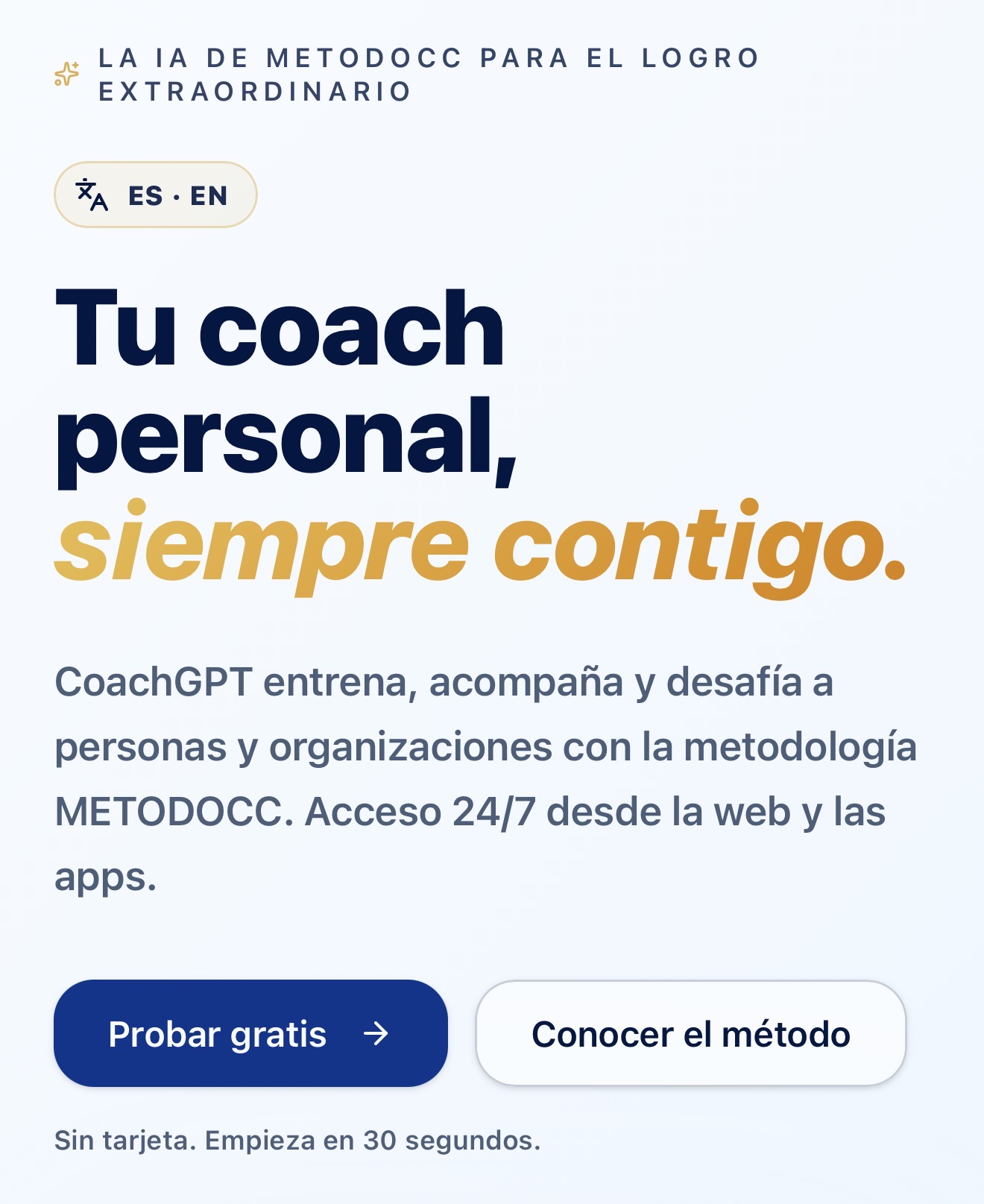 CoachGPT · Tu coach personal siempre contigo